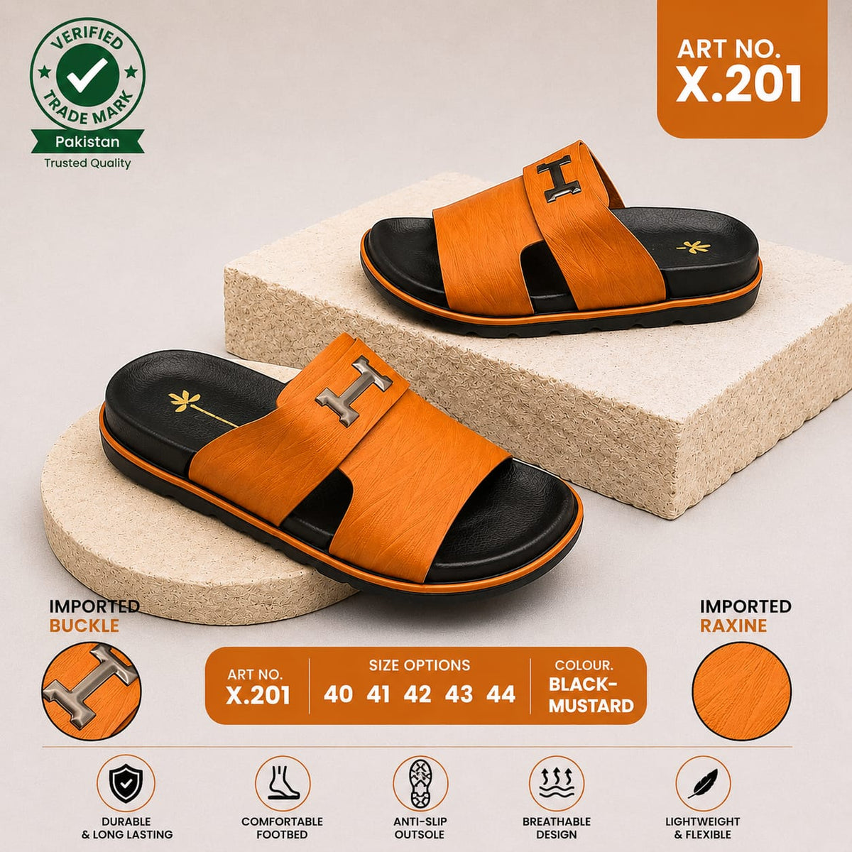 X-TREND Premium Men's Sandals - Comfort & Style (ART X.201)