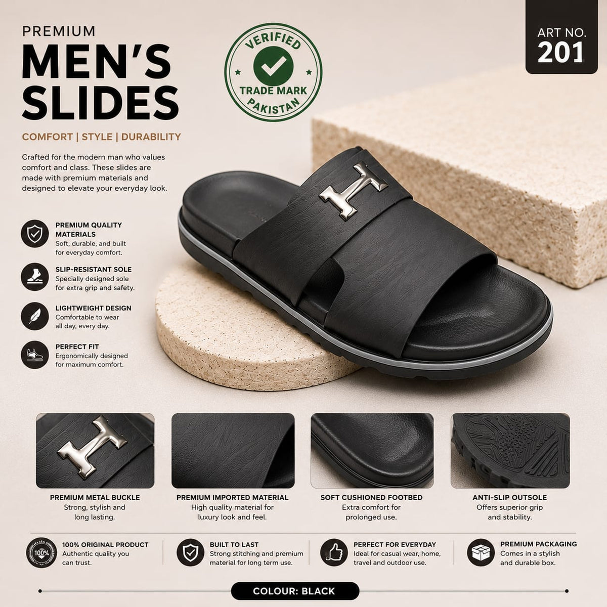 X-TREND Premium Men's Sandals - Comfort & Style (ART X.201)